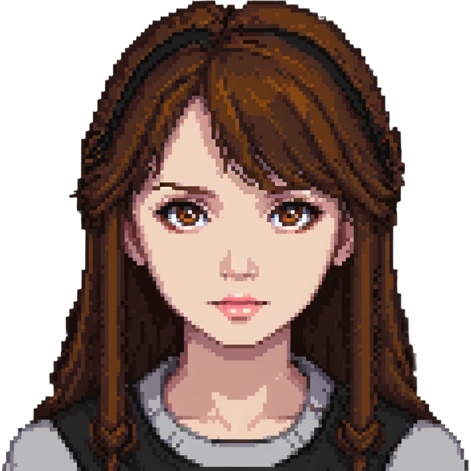 Girl with brown eyes emoji