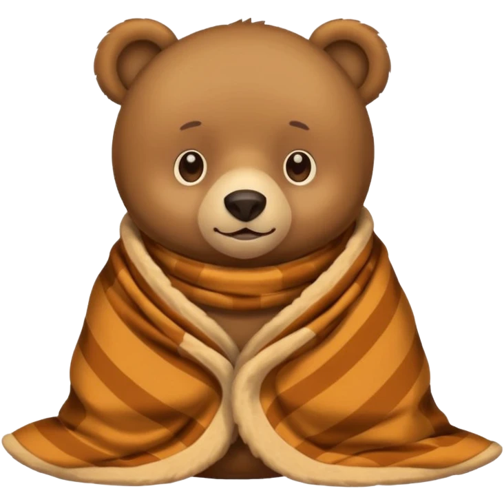 Oso con manta  emoji