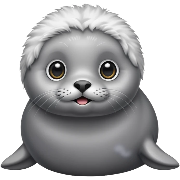A super super cute seal emoji