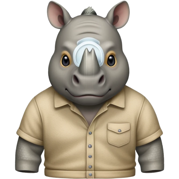 rhino with shirts emoji