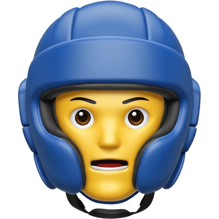 MMA headgear object icon, protective sparring helmet, padded texture, 3D cartoon, mobile game icon style, centered, clean background, no text, no watermark emoji
