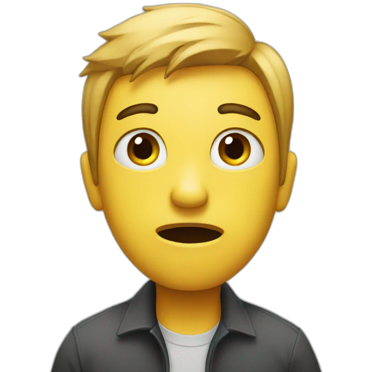 Confused person emoji