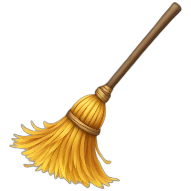 magic broom emoji