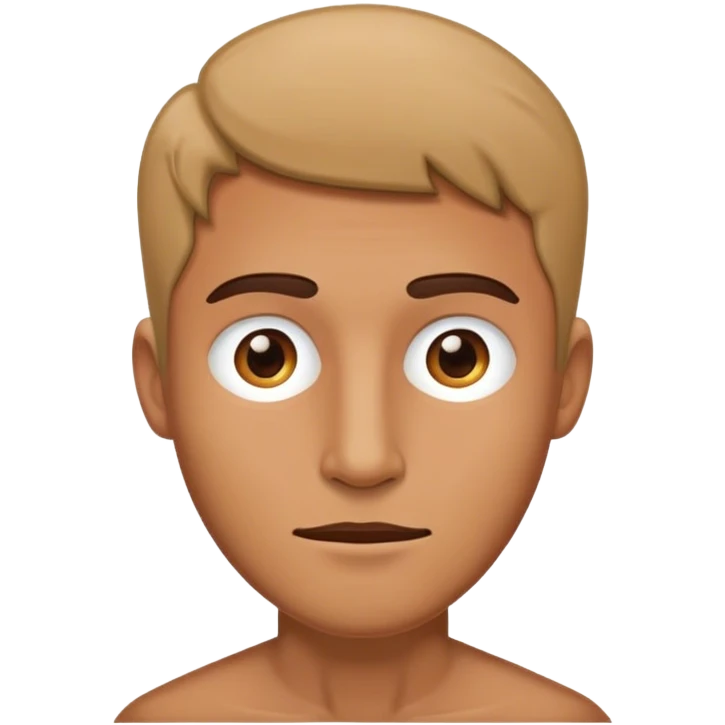 Man without mouth emoji