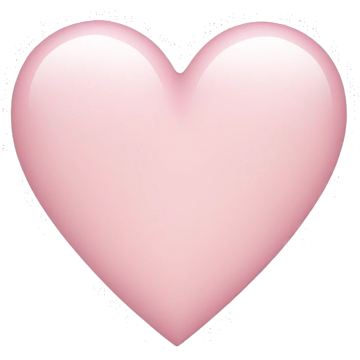 light pink heart emoji