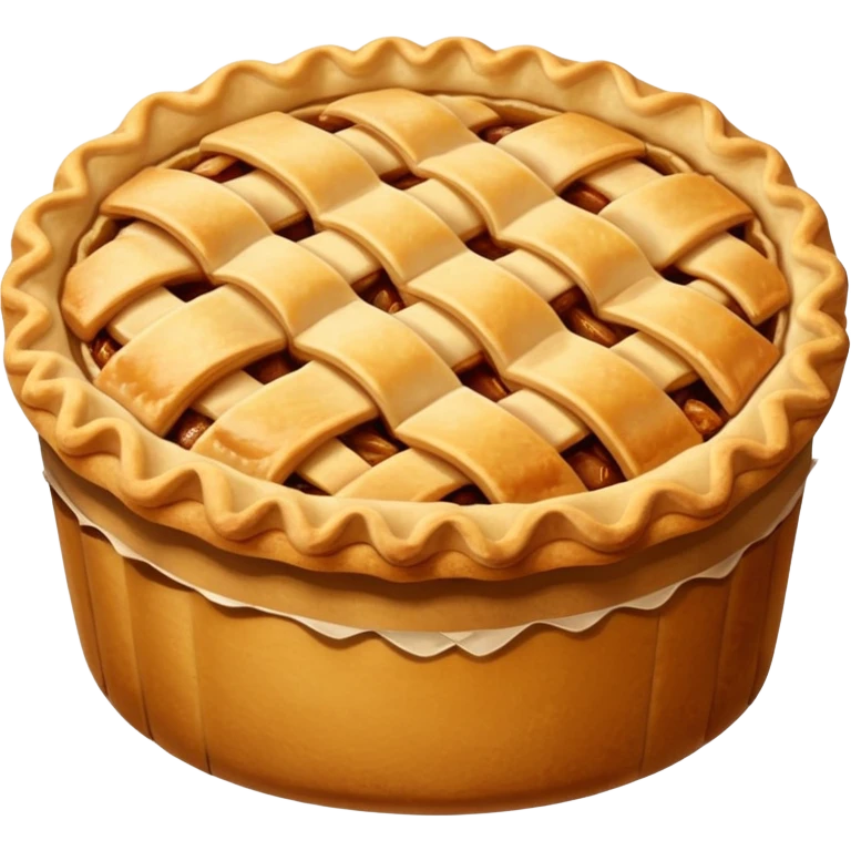 Apple pie in sleeve emoji