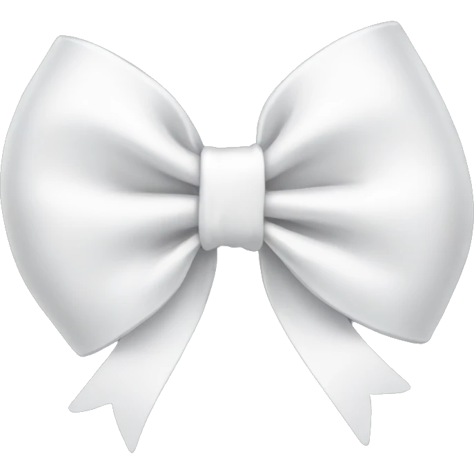 White bow emoji