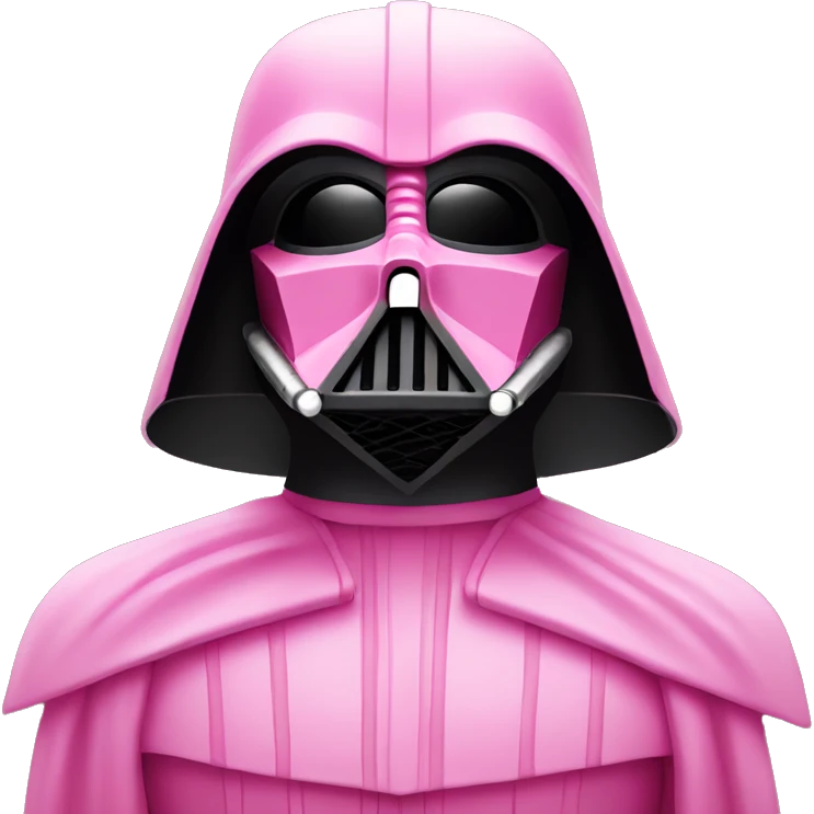 Darth Vader in pink emoji