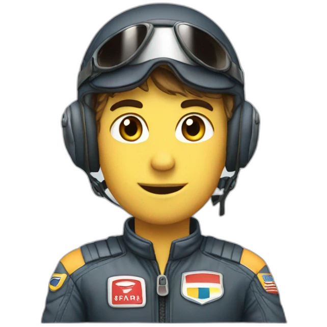 Pilote de course emoji