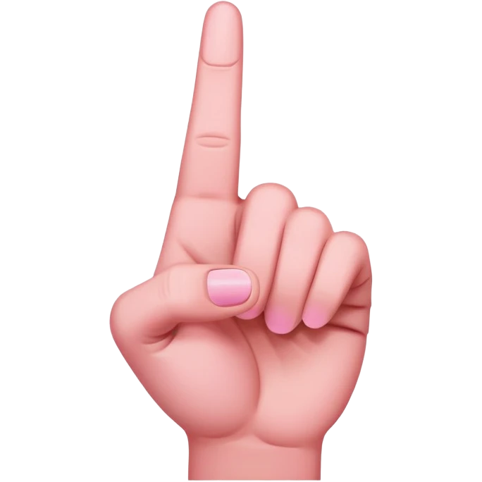 pink middle finger emoji