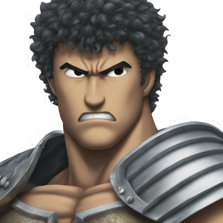Guts from Berserk shows his biceps emoji