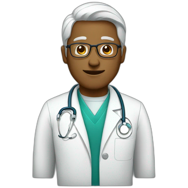 doctor for computer emoji
