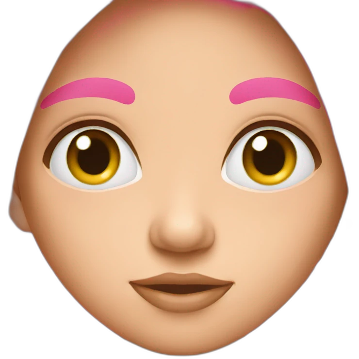 pink girl wet face emoji