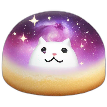 galaxy rice cake mochi cat emoji