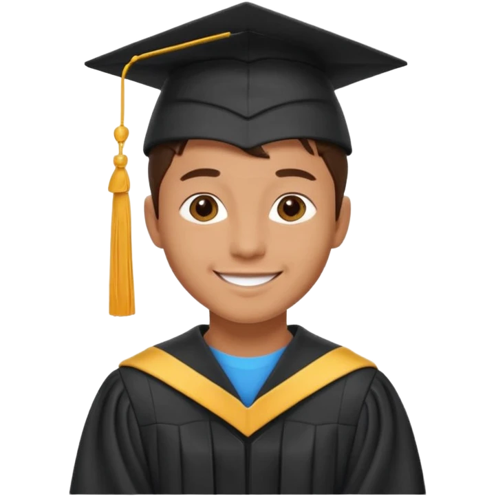 young university graduate emoji