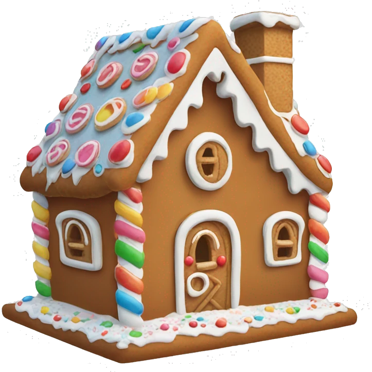 Gingerbread house emoji