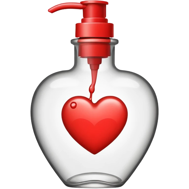Heart shaped foundation bottle  emoji