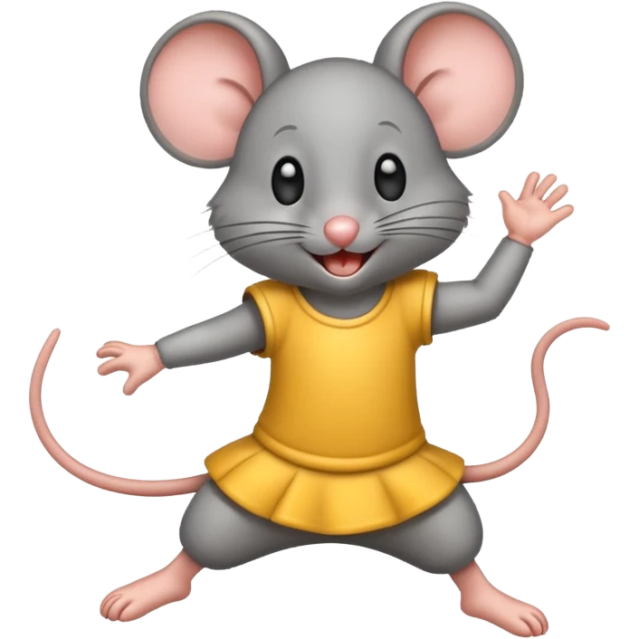 Mouse dancing emoji