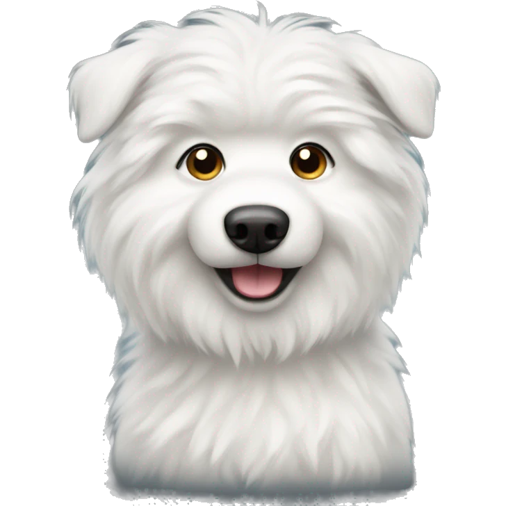 white fluffy dog emoji