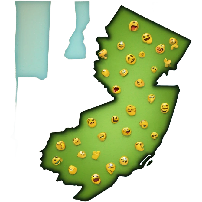 The state of New Jersey map emoji
