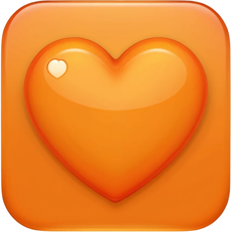 Orange heart emoji