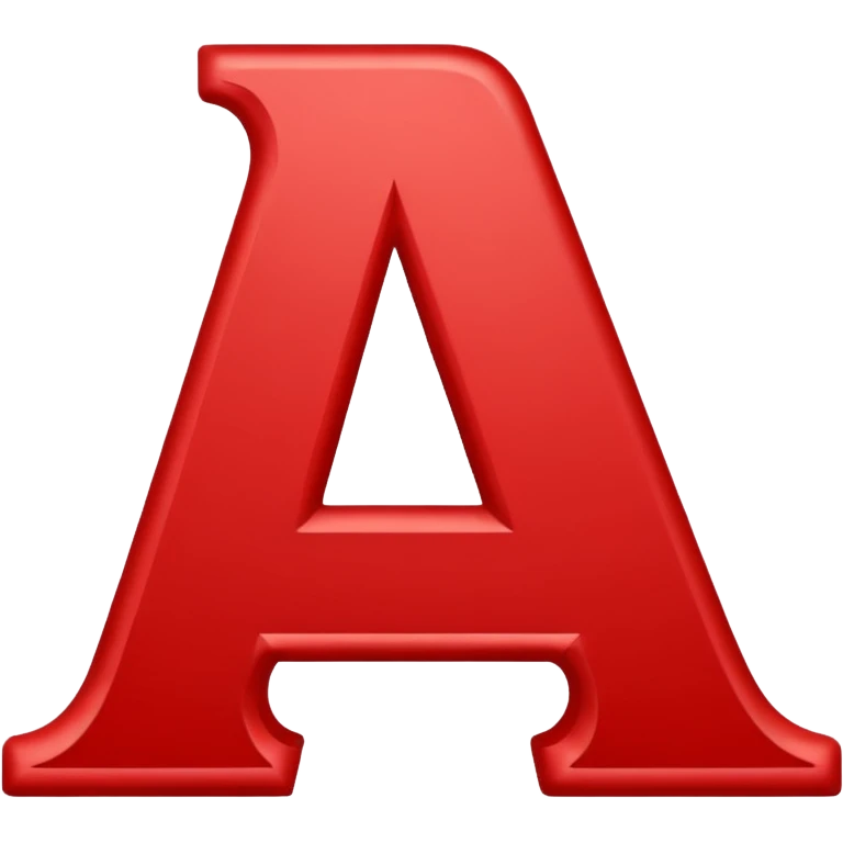 Red Letter A emoji