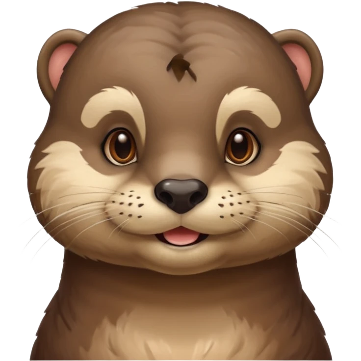 a flirty italian male otter smirking emoji