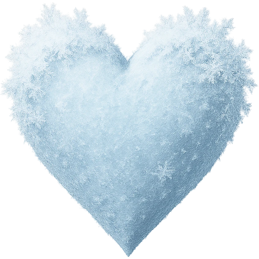 winter heart, remove background emoji