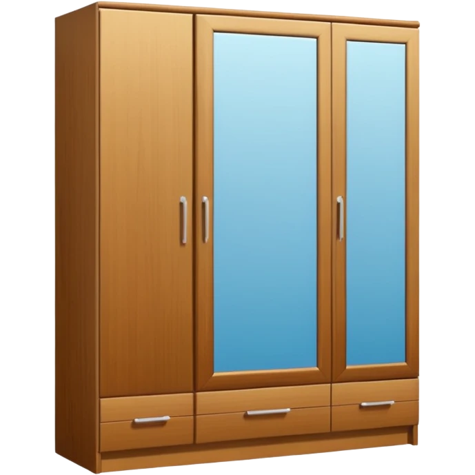 wardrobe modern closed mirror door emoji