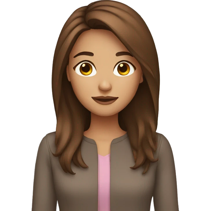 Brown haired girl emoji