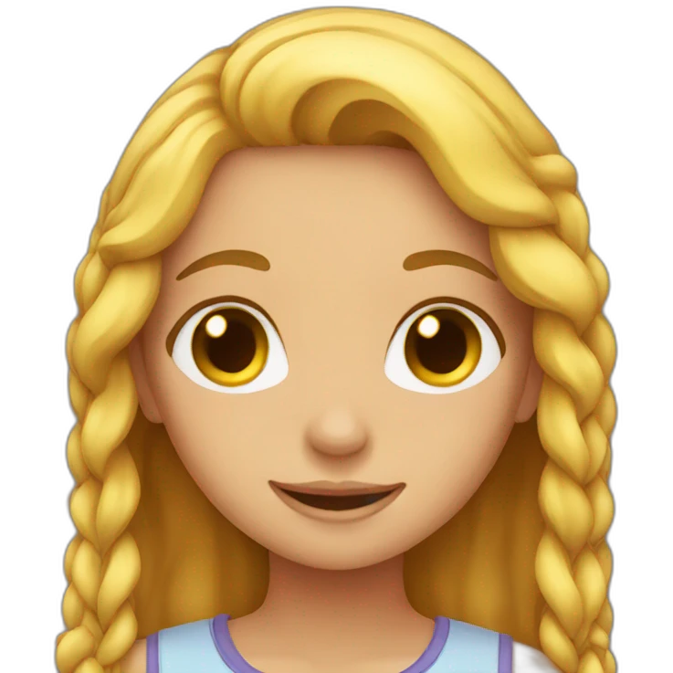 Girl getting emoji
