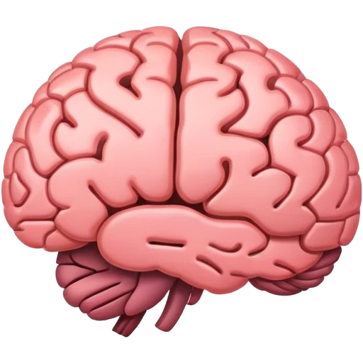 Minimalist Brain emoji