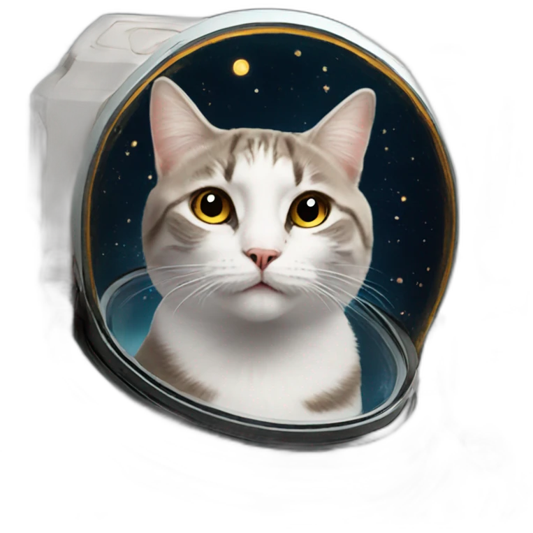 Smile cat in space emoji