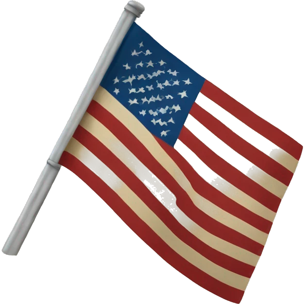 Old American flag emoji