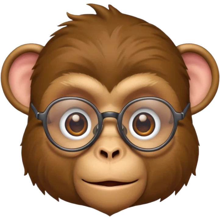 monkey with specs emoji