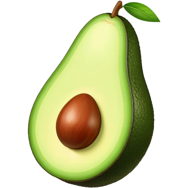 Aguacate con labios grandes  emoji