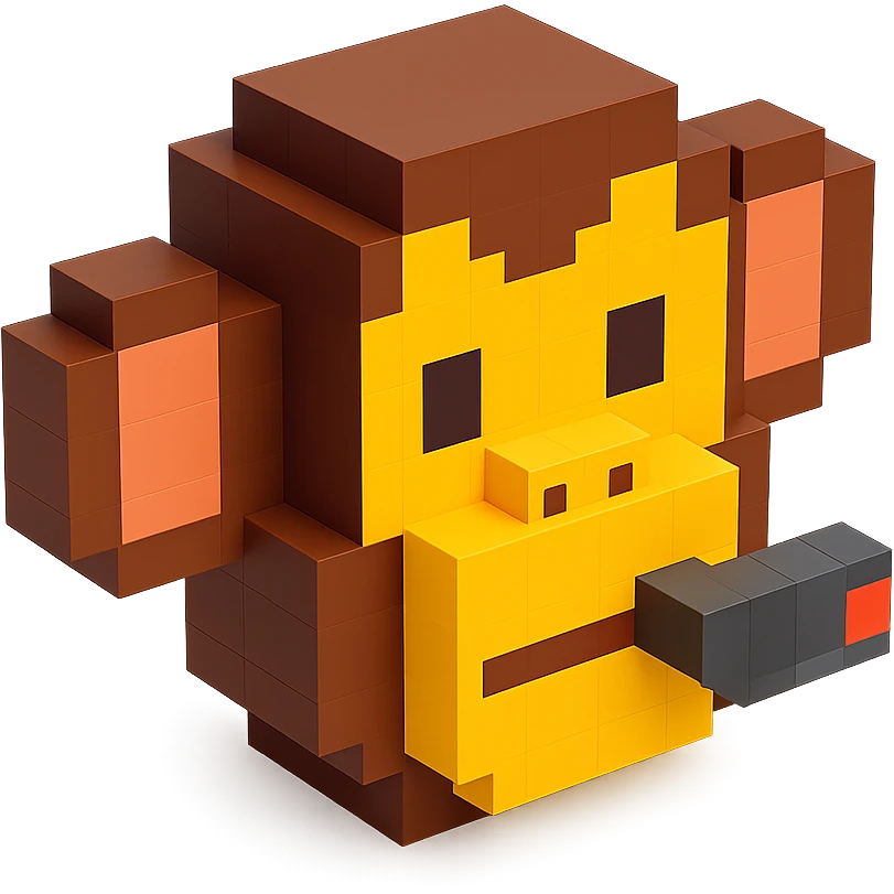 monkey with cigar emoji