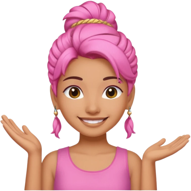 an ios genmoji for a cute indian bratz girl emoji