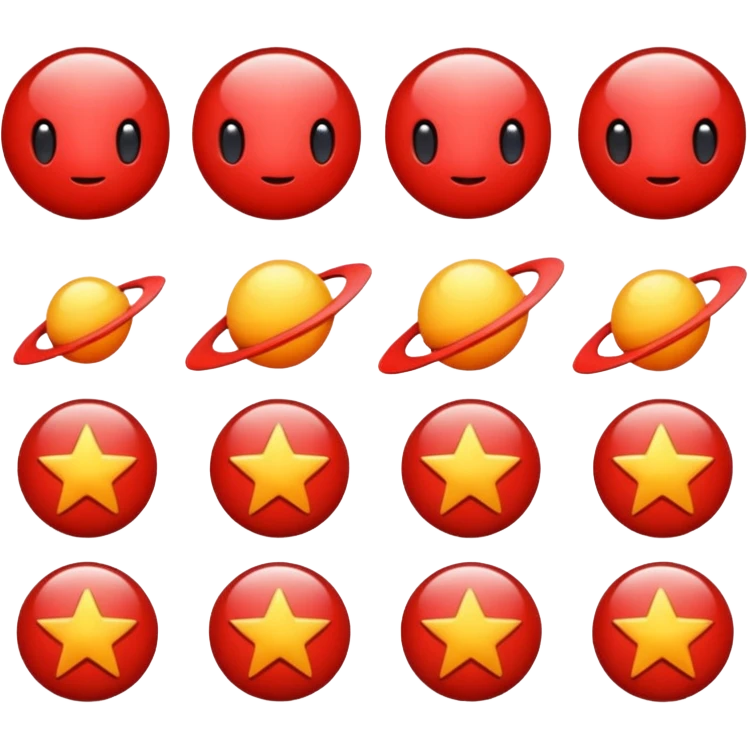 space icon in base red color   emoji