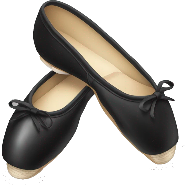 Black pointe shoes emoji