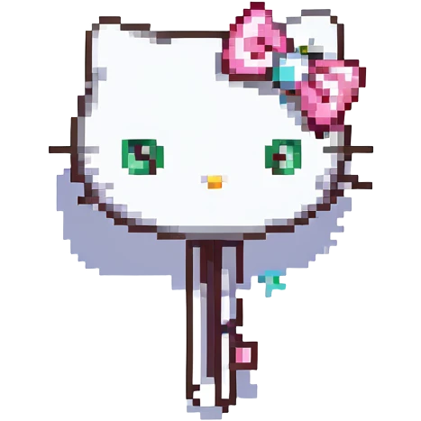 Hello Kitty hairpin emoji