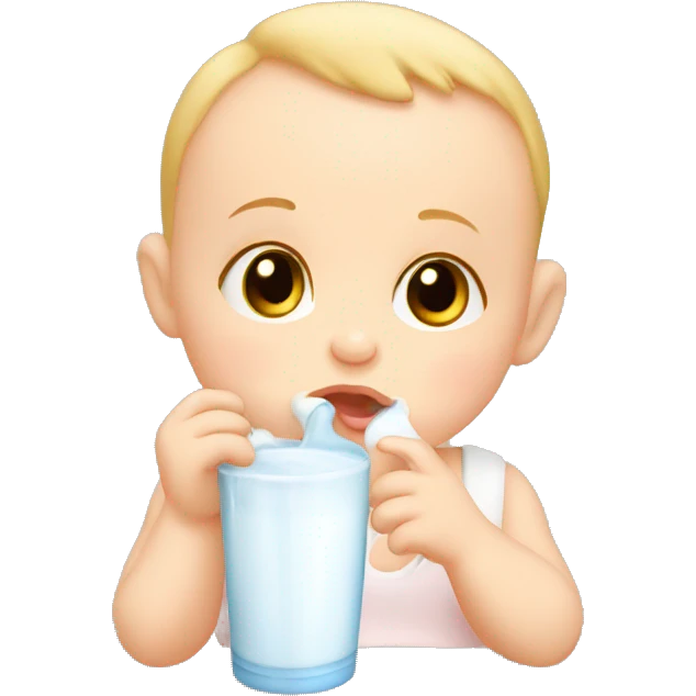 Baby drinking milk emoji