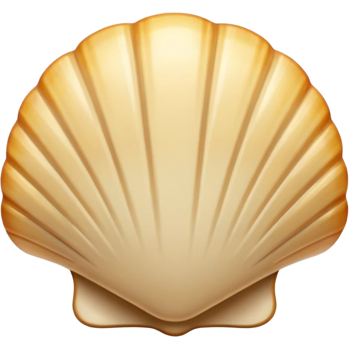 light beige shell emoji