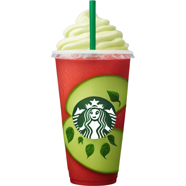 Starbucks, dragon, fruit refresher ￼ emoji