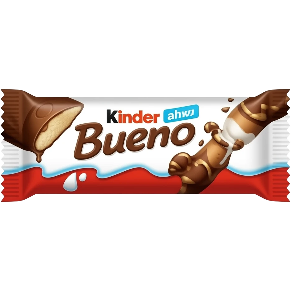 Kinder bueno chocolate aesthetic emoji