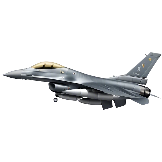 F-16 Fighting Falcon - General Dynamics (Stealth grey) emoji