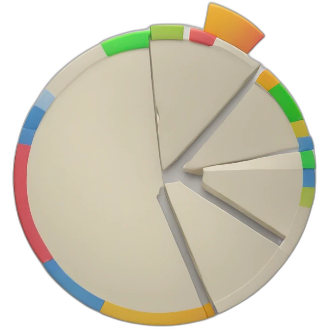 90% pie chart gone emoji