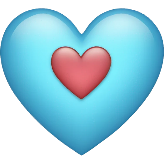 Light blue heart  emoji