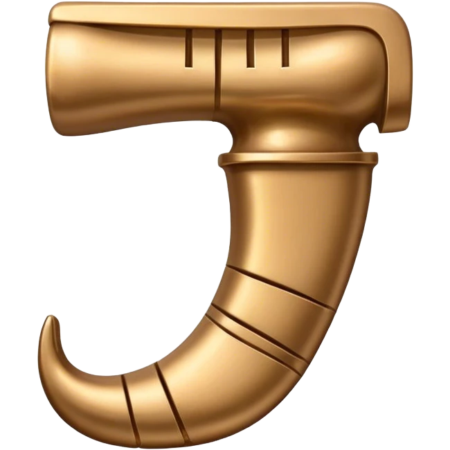 Egyptian non positional number system representing 10 in modern emoji form. Heel Bone emoji
