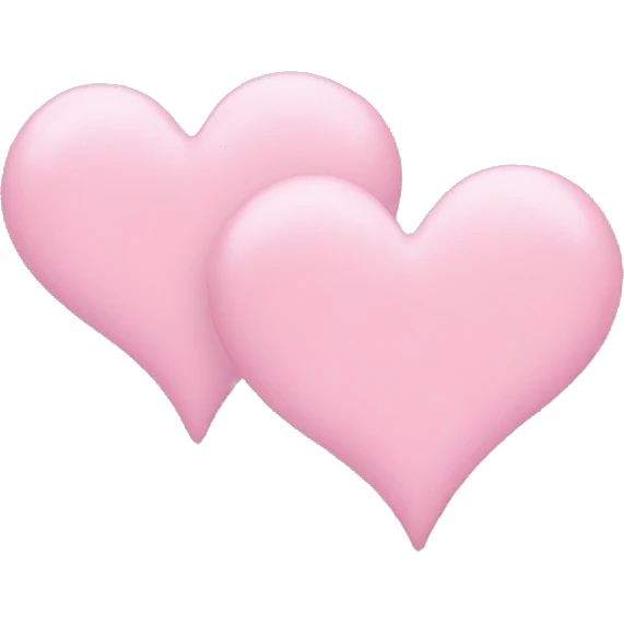 Two light pink hearts emoji
